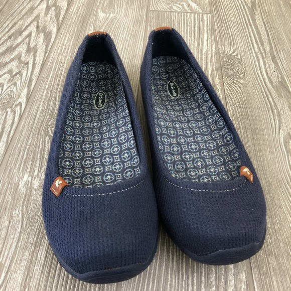 Dr. Scholl's Shoes - Dr. Scholl’s Blue Canvas Flats